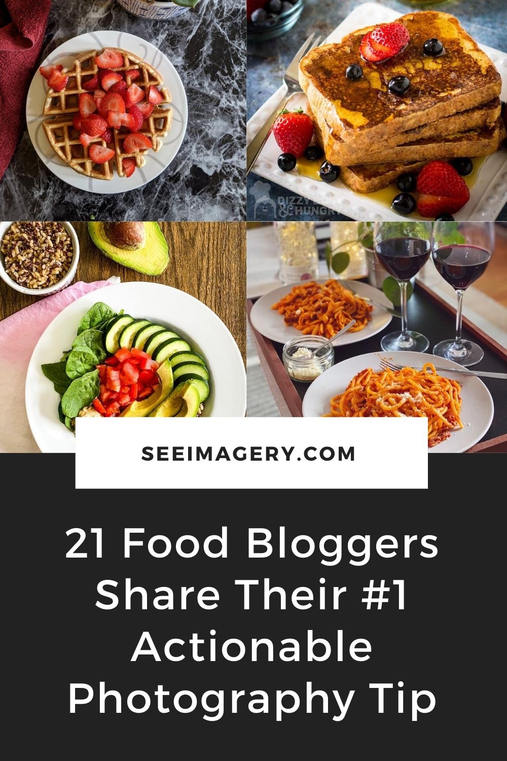 21 Food Bloggers Share their #1 Actionable Photography Tip Pinterest Pin